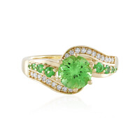 14K AAA Tanzanian Tsavorite Gold Ring (de Melo)