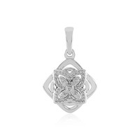 I2 (I) Diamond Silver Pendant