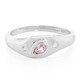 Padparadscha Sapphire Silver Ring