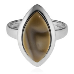 Flint stone Silver Ring