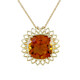 9K Madeira Citrine Gold Necklace (Ornaments by de Melo)