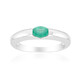 Zambian Emerald Silver Ring