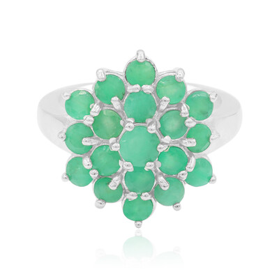 Emerald Silver Ring