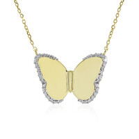 9K Flawless (F) Diamond Gold Necklace (LUCENT DIAMONDS)