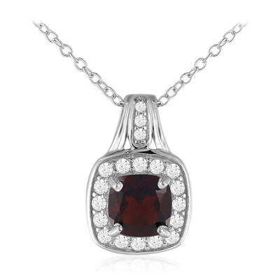 Garnet Silver Necklace