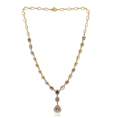 14K Fancy Sapphire Gold Necklace (CIRARI)