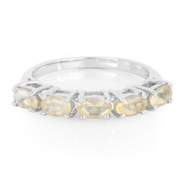 Moon Sunstone Silver Ring