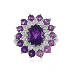 Zambian Amethyst Silver Ring