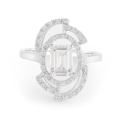 Glacier Topaz Silver Ring