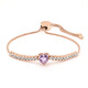 Bolivian Amethyst Silver Bracelet