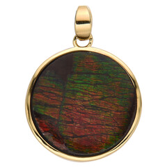 Ammolite Silver Pendant