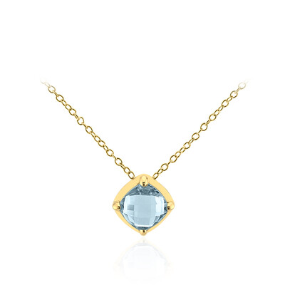 Sky Blue Topaz Silver Necklace