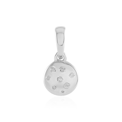 I2 (I) Diamond Silver Pendant
