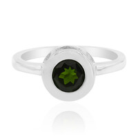 Russian Diopside Silver Ring