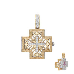 14K SI2 (H) Diamond Gold Pendant (Dallas Prince Designs)