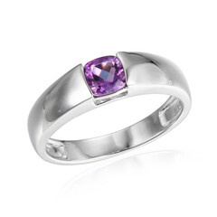 Zambian Amethyst Silver Ring
