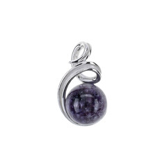 Charoite Silver Pendant