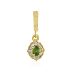 Ceylon Green Zircon Silver Pendant