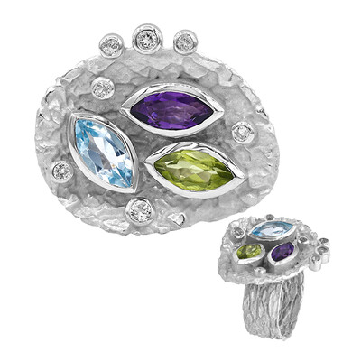 Peridot Silver Ring (MONOSONO COLLECTION)