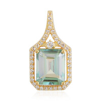 Mountain Lake Quartz Silver Pendant