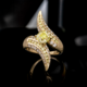 18K SI1 Yellow Diamond Gold Ring (de Melo)
