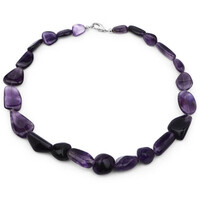 Amethyst Silver Necklace