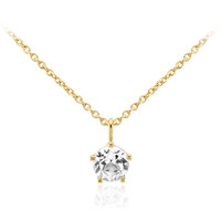 White Topaz Silver Necklace