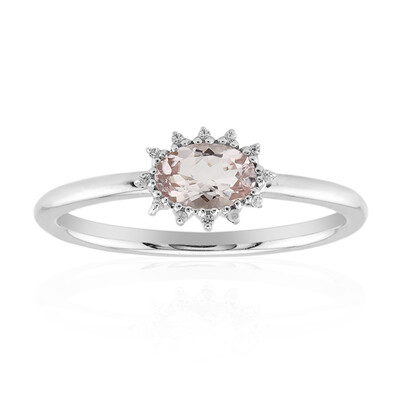 Morganite Silver Ring