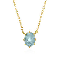 Sky Blue Topaz Silver Necklace