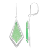Jade Silver Earrings