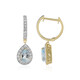 Sky Blue Topaz Silver Earrings
