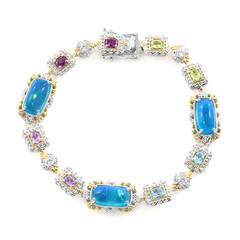 Paraiba Opal Silver Bracelet (Gems en Vogue)