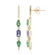 14K AAA Zambian Emerald Gold Earrings (CIRARI)