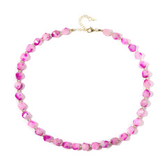 Cherry Blossom Quartz Silver Necklace