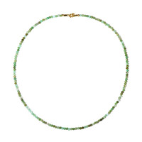 Chrysoprase Silver Necklace