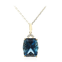 14K London Blue Topaz Gold Necklace (CIRARI)
