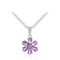 Amethyst Silver Necklace