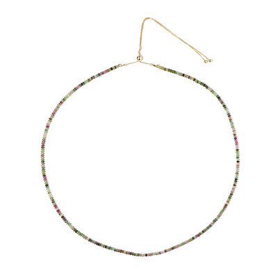 Fancy Tourmaline Silver Necklace