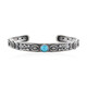 Sleeping Beauty Turquoise Silver Bangle (Desert Chic)
