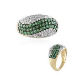 Brazilian Emerald Silver Ring