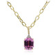14K Patroke Kunzite Gold Necklace (CIRARI)