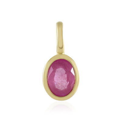 Madagascar Pink Sapphire Silver Pendant