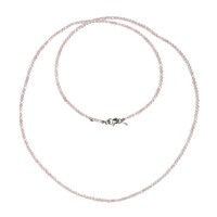 Rose Quartz Silver Necklace