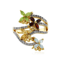 Mozambique Garnet Silver Ring
