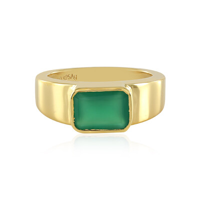 Green Onyx Silver Ring