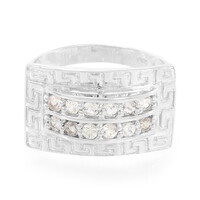 Fancy Tourmaline Silver Ring