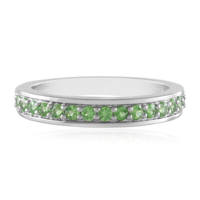 Tanzanian Tsavorite Silver Ring
