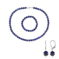 Lapis Lazuli Silver Set