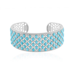 Sleeping Beauty Turquoise Silver Bangle