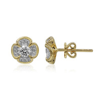 14K SI1 (G) Diamond Gold Earrings